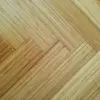 exemple de parquet en bambou massif pose à bâtons rompus