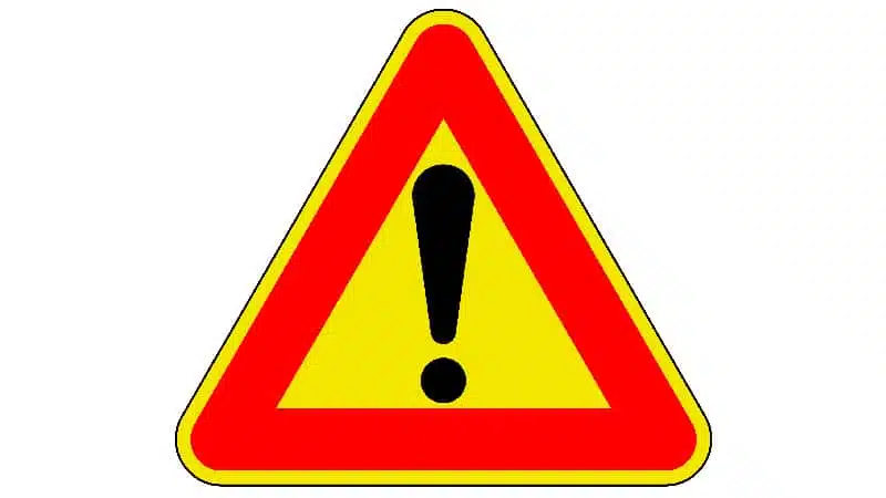 panneau attention