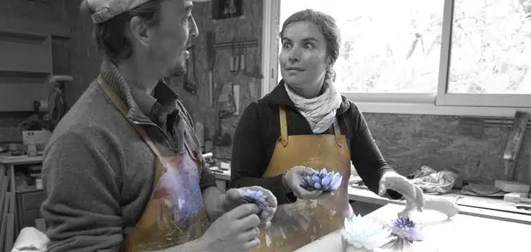 Sophie et Guillaume Le Penher créateurs de la boutique Sol-éco