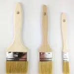 lot de 3 pinceaux manches peuplier brut