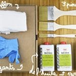 coffret de démarrage (huile pour bois et accessoires)-vue de dessus