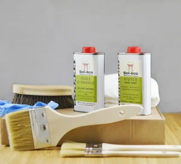 coffret de démarrage (huile pour bois et accessoires)