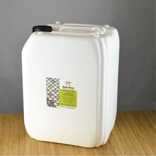 bidon d'huile haute protection Sol-éco pour bois 20 litres