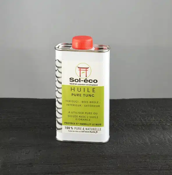 bidon d1/4 de litre d'huile de tung pure