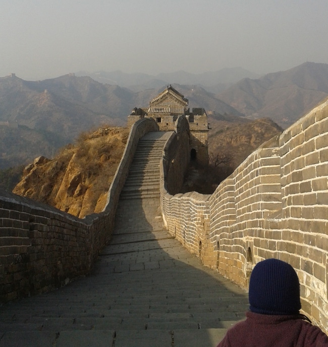 Une partie restaurée de la muraille de Chine