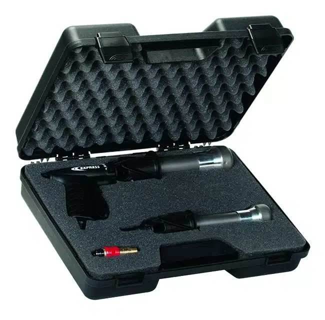 mallette ouverte du pistolet chalumeau raptor