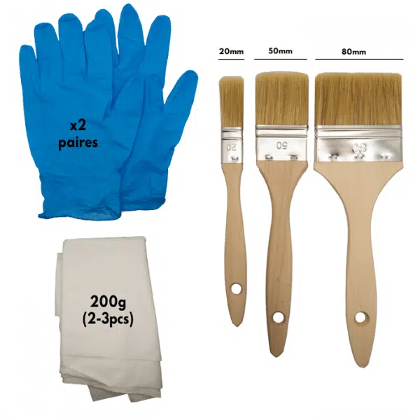 Pack complet d'application d'huile