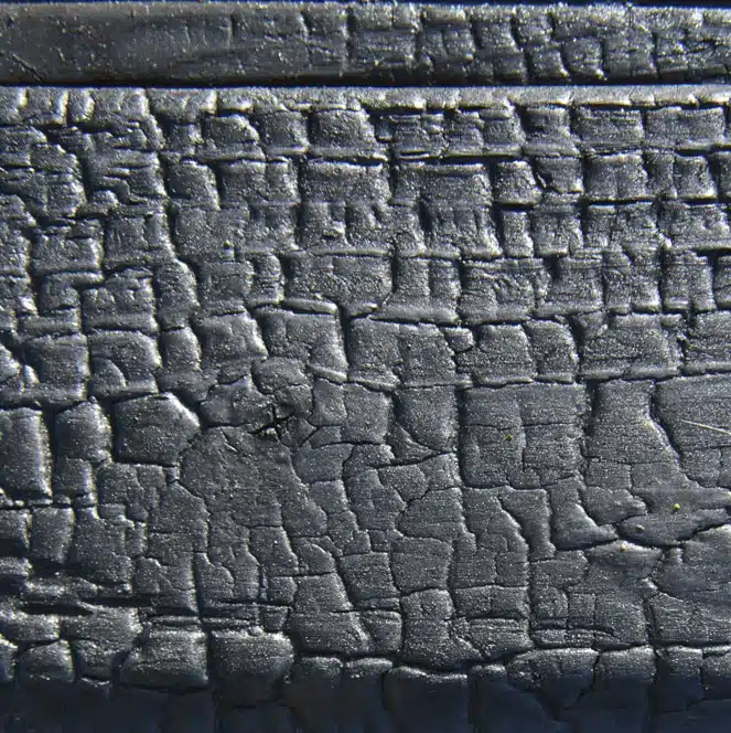 echantillon yakisugi shou sugi ban brûlé écaillé