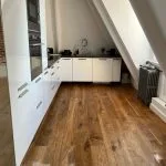 Parquet chêne massif en cours de huilage