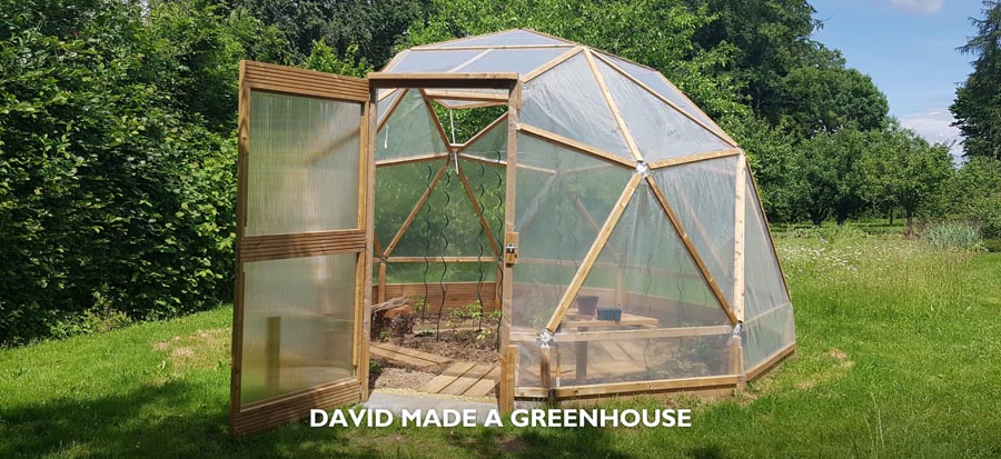 serre dome geodesique avec couverture bache agricole