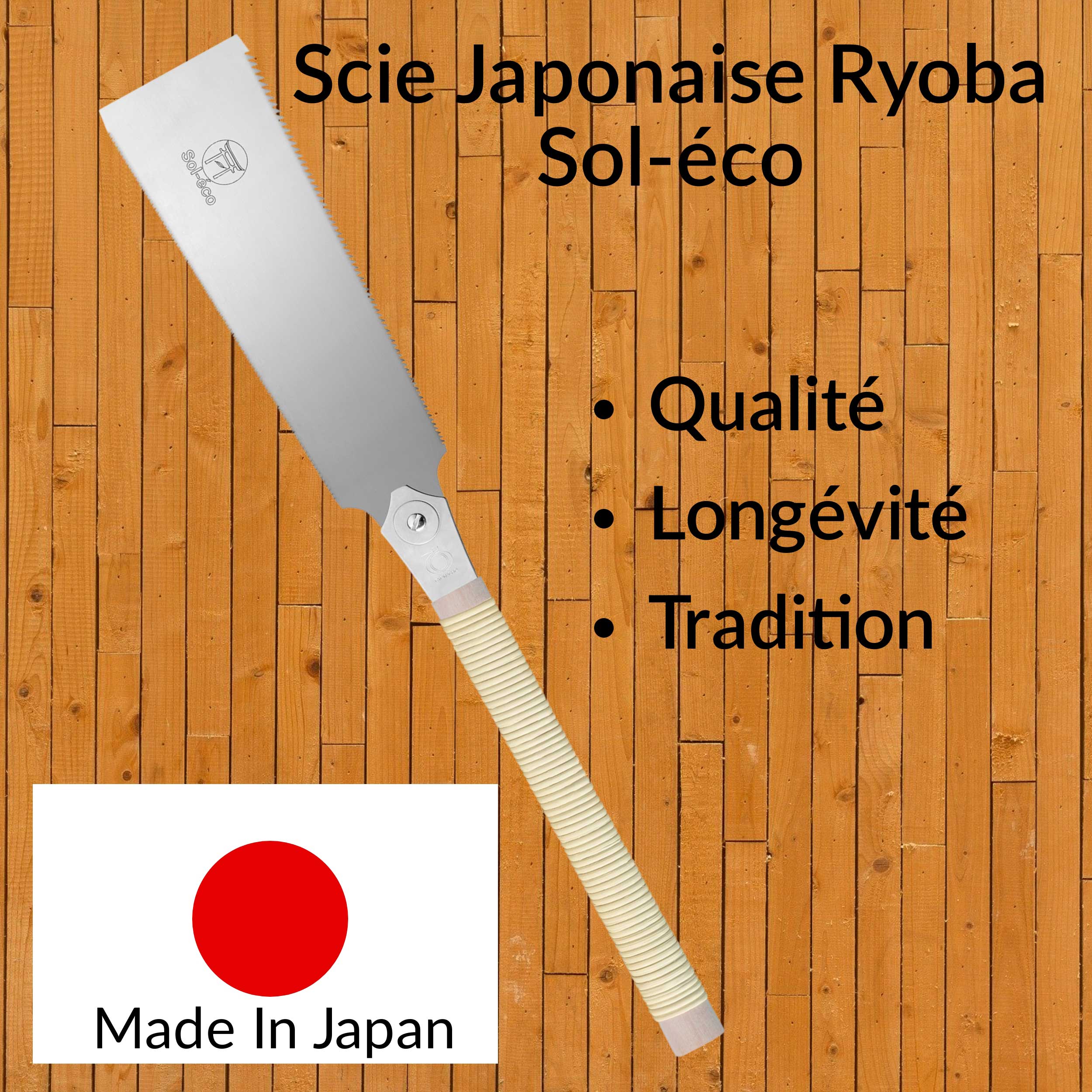 Scie japonaise, 240 mm, 14 T/in, RYOBA