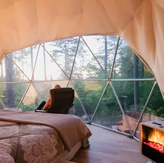 dôme géodésique habitable