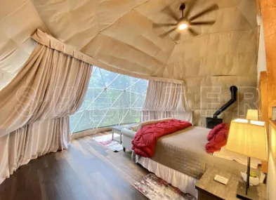 rideaux pour dôme habitable