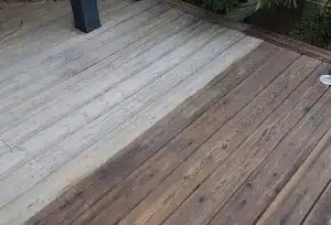 terrasse en pin autoclave traitée à l'huile Sol-éco