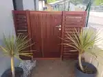 Portillon en bois exotique avec huile Sol-éco Nautic & Deck