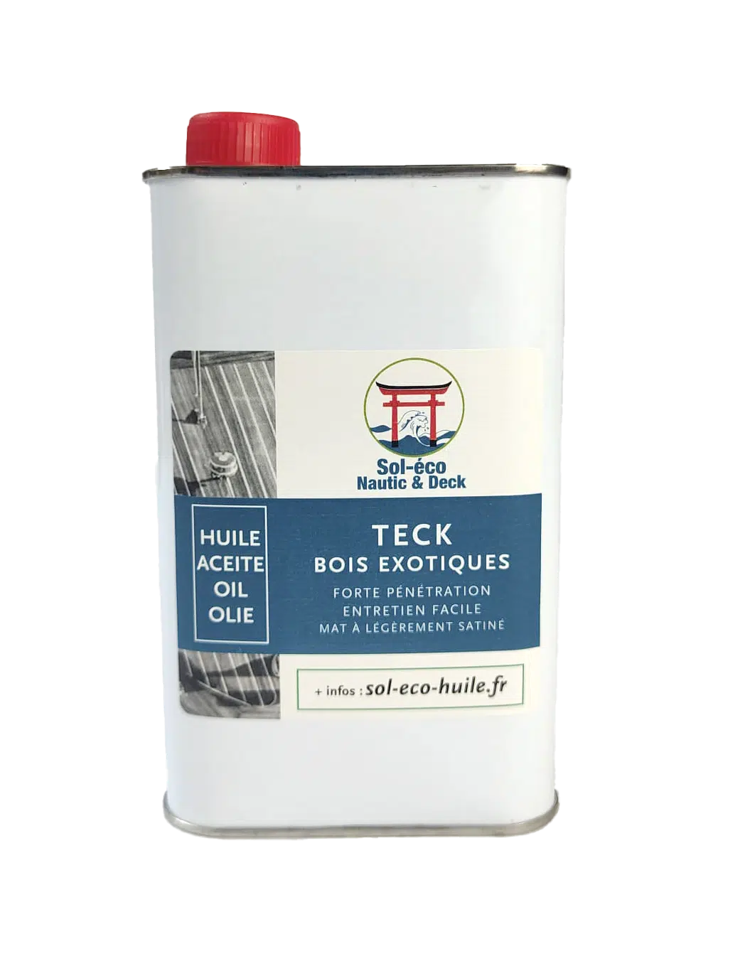 bidon de 0,5L d'huile Nautic & Deck Sol-éco