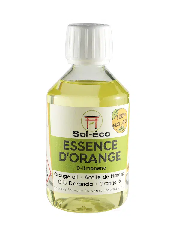 essence d'orange 250ml flacon de 0,25L d'essence ou huile d'orange