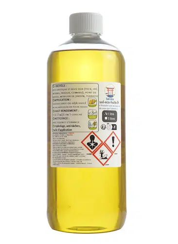 flacon d'huile Nautic & Deck 1L vue arrière