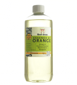 bidon d'essence d'orange de Sol-éco en 1 litre vu de face