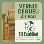 fausse étiquette de vernis à l'eau écolabel européen