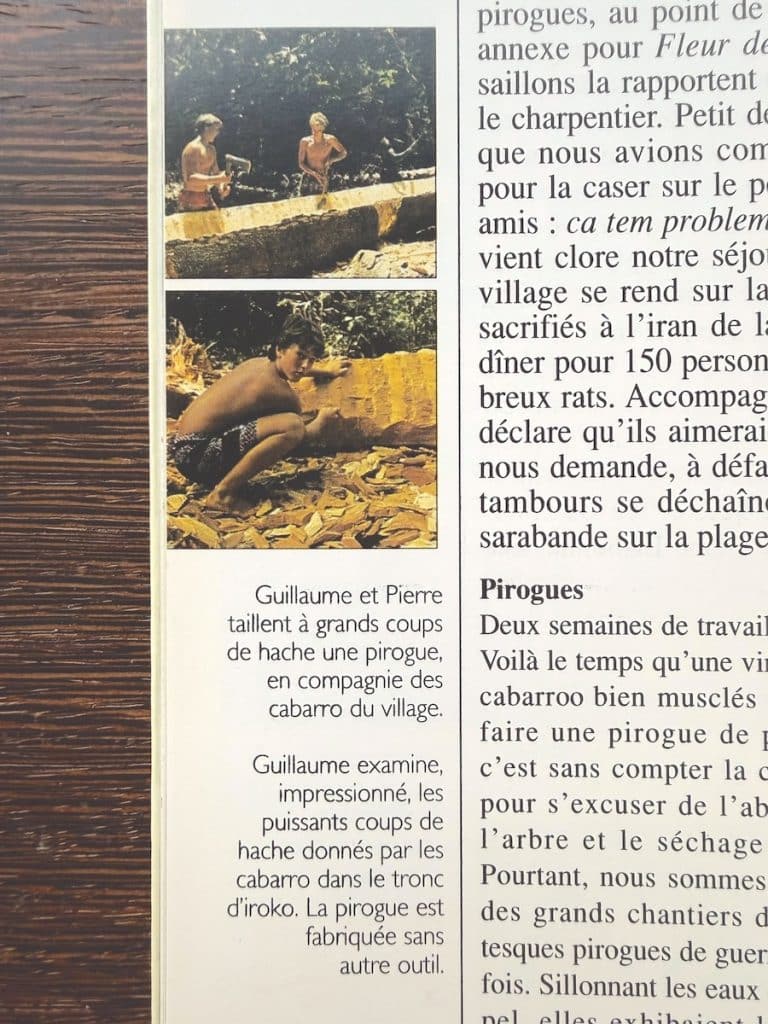 taille de pirogue en iroko