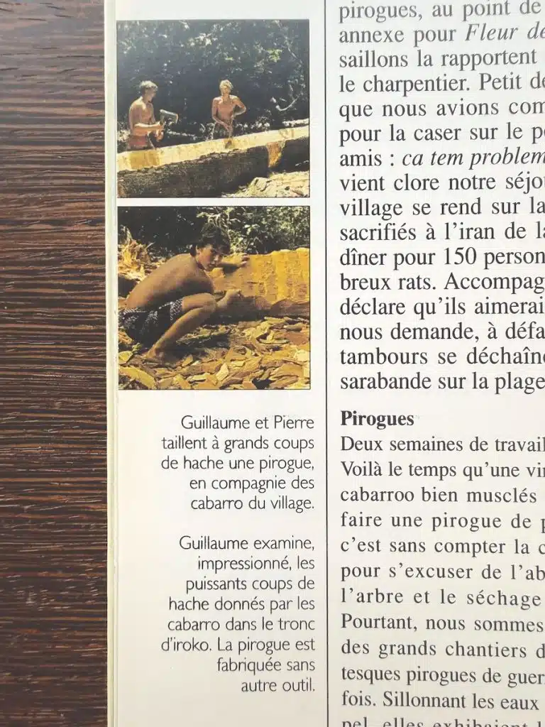 taille de pirogue en iroko