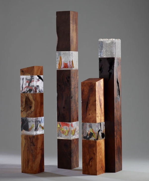 sculptures en noyer et if